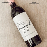 Engagement Wine Label